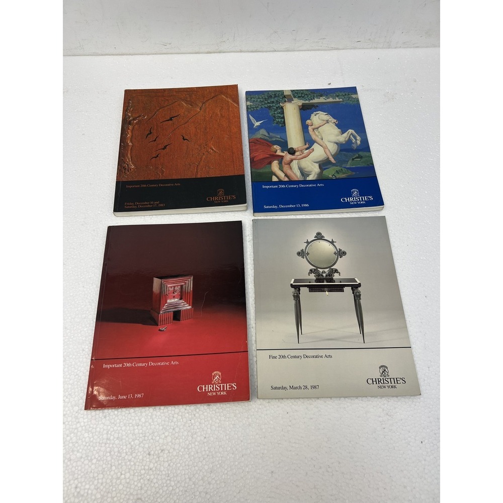 Christie's Auction Catalogs Lot 1983-1987 Important 20th Century Decorative Arts